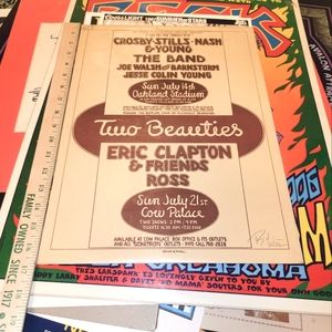 Crosby Stills and Nash signed by artist